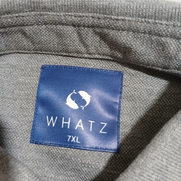 WHATZ-4-7X men's shirts -3 polo/1 Button up -all short sleeve NEW samples - Picture 10 of 16